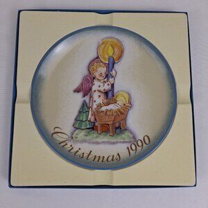 Schmid "Angel's Light" Plate Christmas 1990 Colletcor's Plate Vintage IOB
